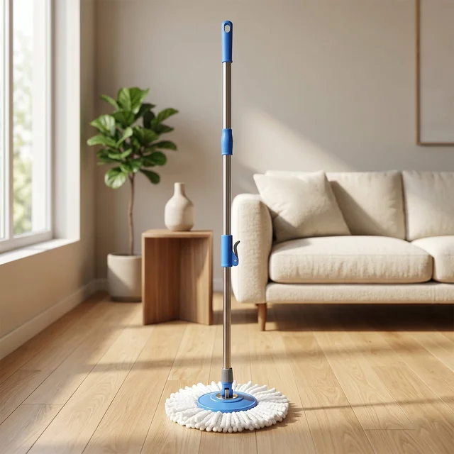 360° Rotate Spin Mop – Effortless Floor Cleaning with Stainless Steel Handle