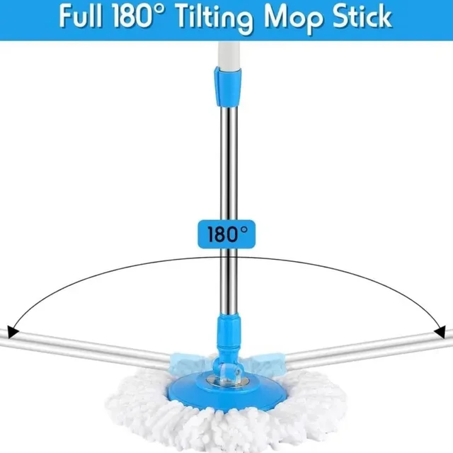 360° Rotate Spin Mop – Effortless Floor Cleaning with Stainless Steel Handle