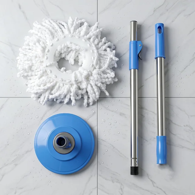 360° Rotate Spin Mop – Effortless Floor Cleaning with Stainless Steel Handle