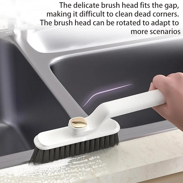 360° Rotating Floor Cleaning Brush – Hard Bristles for Deep Cleaning