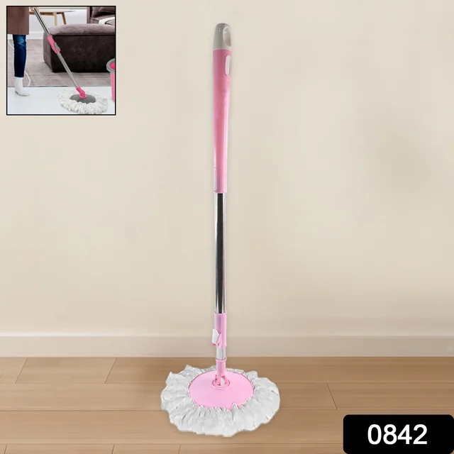 360° Spin Mop – Stainless Steel & Microfiber | Velvet Wipe