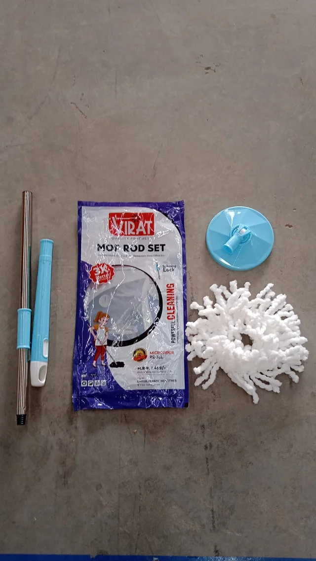 360° Spin Mop – Stainless Steel & Microfiber | Velvet Wipe