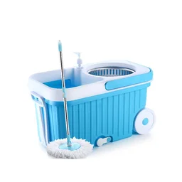 360 Spin Mop with Wheels – Microfiber, Auto-Fold Handle | Ganesh