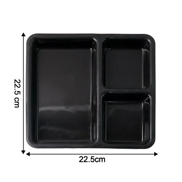 3-Compartment Meal Serving Tray – Durable & Easy-Clean Plate