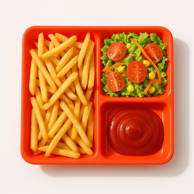 3-Compartment Serving Tray – Mess-Free Meal Organization