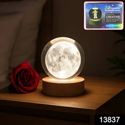 3D Crystal Ball Lamp – Enchanting Night Light | Styleva