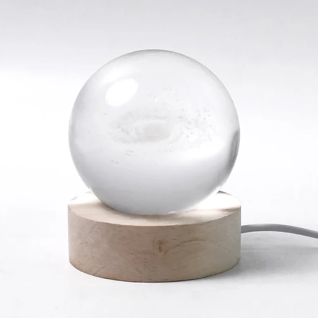 3D Crystal Ball Lamp – Magical Night Light & Elegant Decor