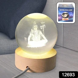 3D Crystal Ball Lamp – Unique Home Decor Night Light |