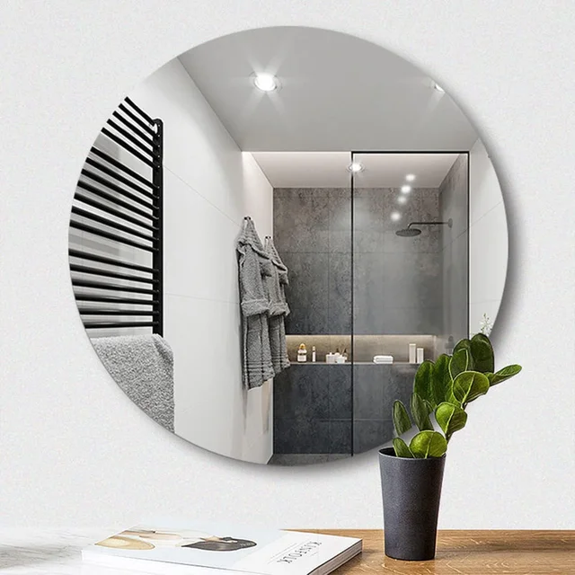 3D Mirror Wall Sticker – 30x30 cm Reflective Plastic | Styleva