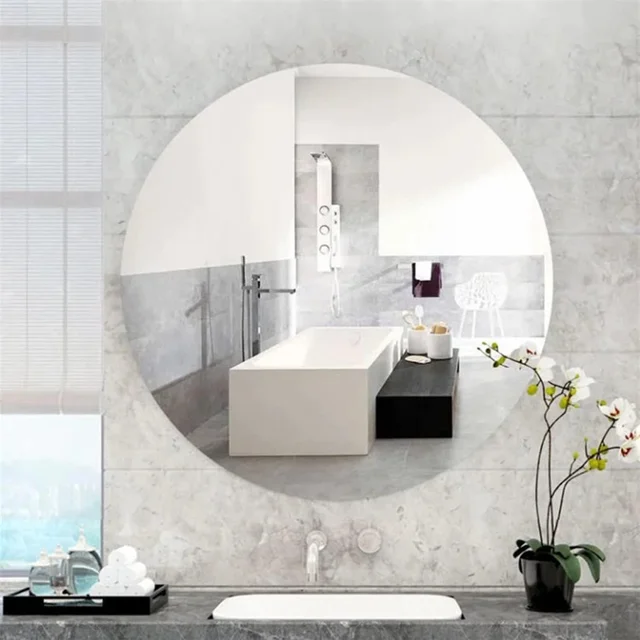 3D Mirror Wall Sticker – 30x30 cm Reflective Plastic | Styleva