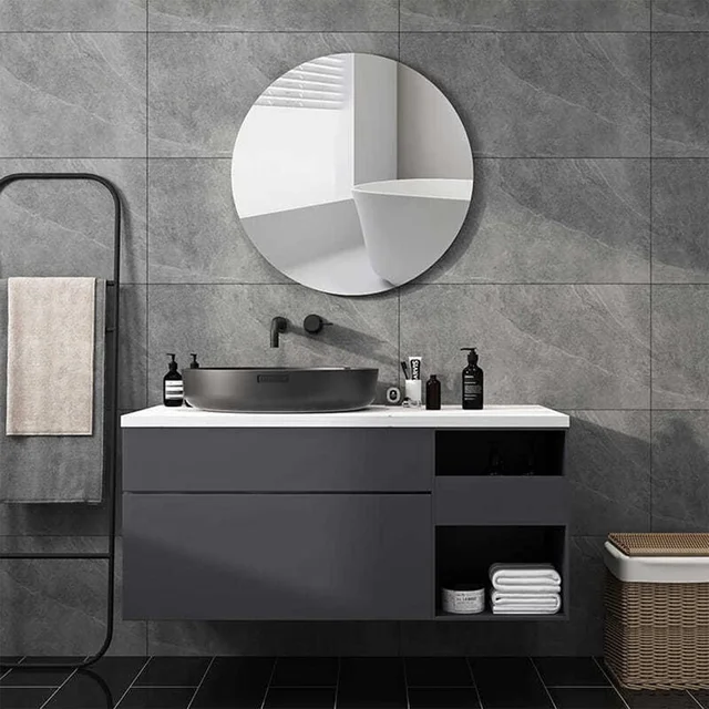 3D Mirror Wall Sticker – 30x30 cm Reflective Plastic | Styleva