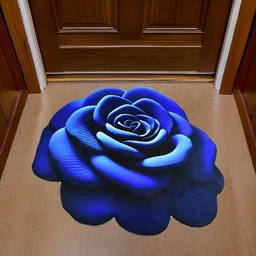 3D Rose Floor Mat – Luxury Anti-Slip Velvet Rug