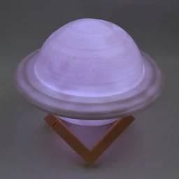 3D Saturn Lamp – Multicolor LED Night Light with Base | Styleva