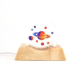 3D Visualization Lamp – LED Night Light with Planet Design