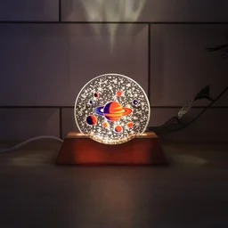 3D Visualization Lamp – LED Night Light with Planet Design