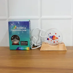 3D Visualization Lamp – LED Night Light with Planet Design