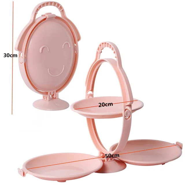 3-Layer Foldable Snack Serving Stand – Portable & Space-Saving