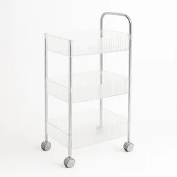3-Layer Storage Trolley with Wheels – Durable & Versatile Organizer