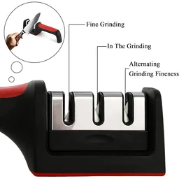 3-Stage Manual Knife Sharpener – Ceramic & Steel Blades | ToolMate Pro