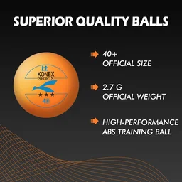 3-Star Table Tennis Balls – Durable High Bounce Pack of 6