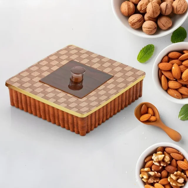 4 Compartment Dry Fruit Box – Airtight Plastic Snack Organizer | Tidy Table