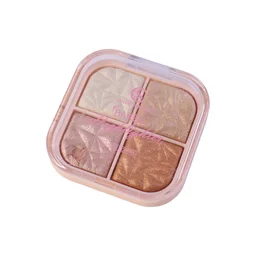 4 in 1 Baked Highlighter and Blusher Palette – Radiant Dewy Glow