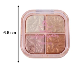 4 in 1 Baked Highlighter and Blusher Palette – Radiant Dewy Glow