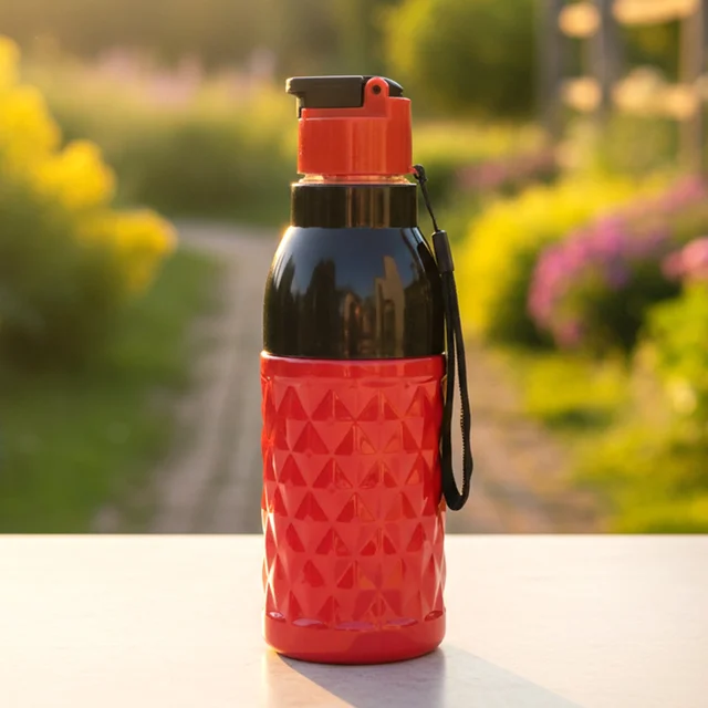 400 ML Sports Water Bottle – Leakproof with Flip Top Lid & Strap
