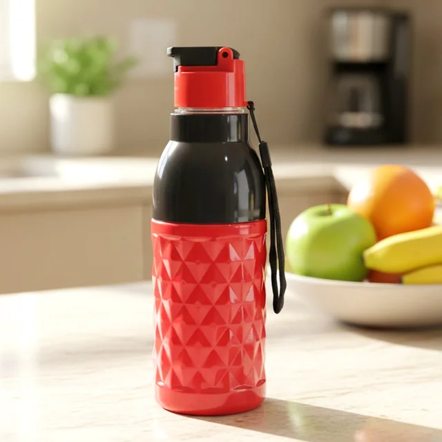 400 ML Sports Water Bottle – Leakproof with Flip Top Lid & Strap