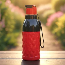 400 ML Sports Water Bottle – Leakproof with Flip Top Lid & Strap
