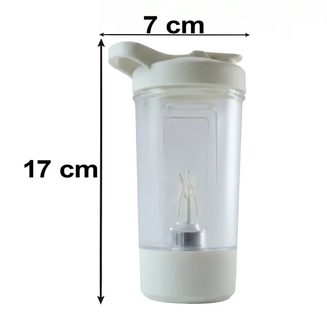 400ml USB Rechargeable Electric Self Stirring Protein Shaker Bottle (1 Pc)
