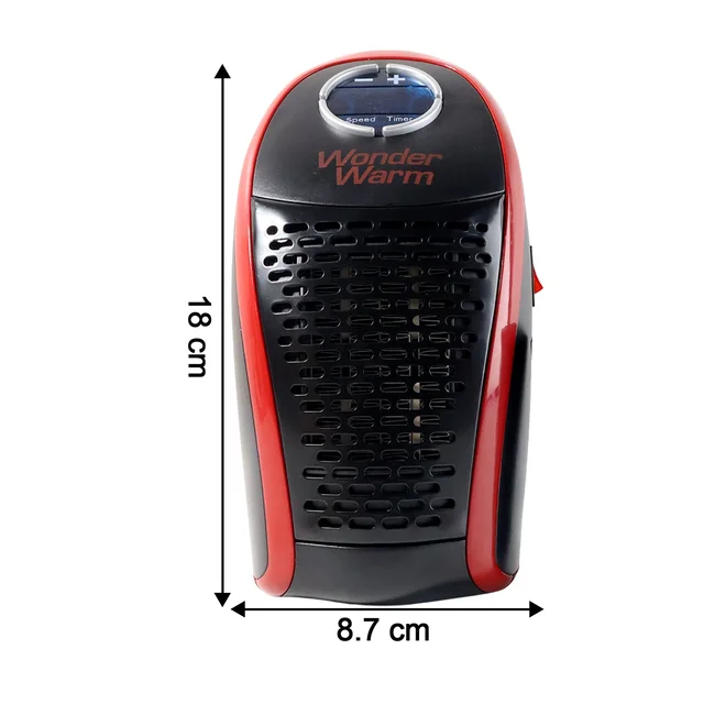400W Wall Plug Room Heater – Compact Heating with Remote Control