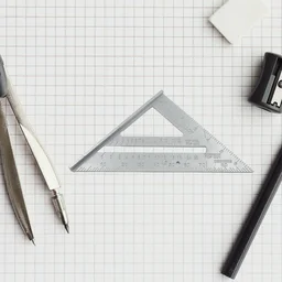 45-Degree Triangle Ruler – 7-Inch Aluminum Rafter Square | BoltForce