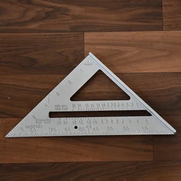 45-Degree Triangle Ruler – 7-Inch Aluminum Rafter Square | BoltForce