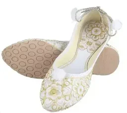 Attractive Women's White Juttis Mo - IND-4