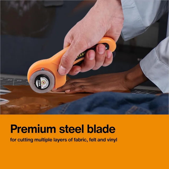 45mm Rotary Cutter – Heavy Duty Fabric & Craft Precision