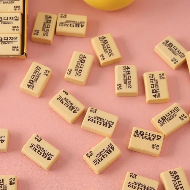 4B Erasers – Smudge-Free 30-Pack for Students | TinyTrendy