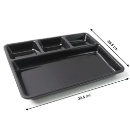 4-Compartment Meal Tray – Neat Sectioned Dining Plate
