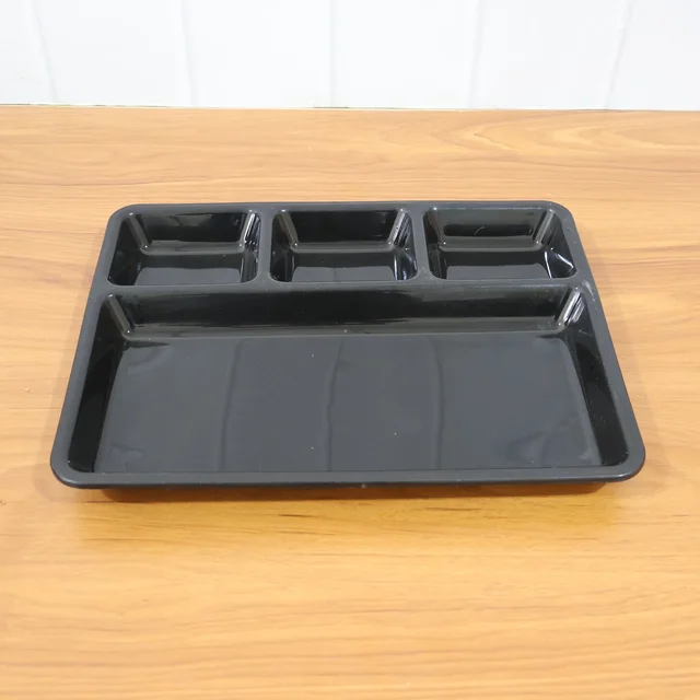 4-Compartment Meal Tray – Neat Sectioned Dining Plate