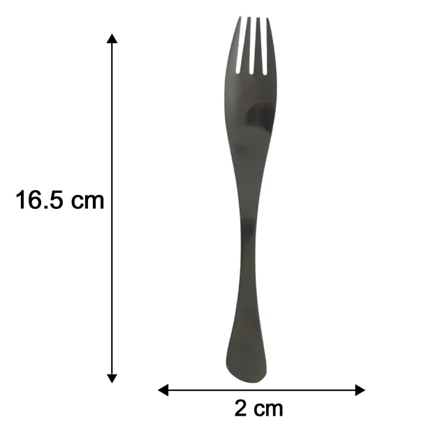 4-in-1 Portable Cutlery Set with Pouch, Steel Spoon Fork and Chopsticks (1 Set)