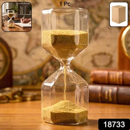 4-Minute Sand Timer Hourglass – Elegant Glass for Desk Decor