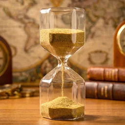 4-Minute Sand Timer Hourglass – Elegant Glass for Desk Decor