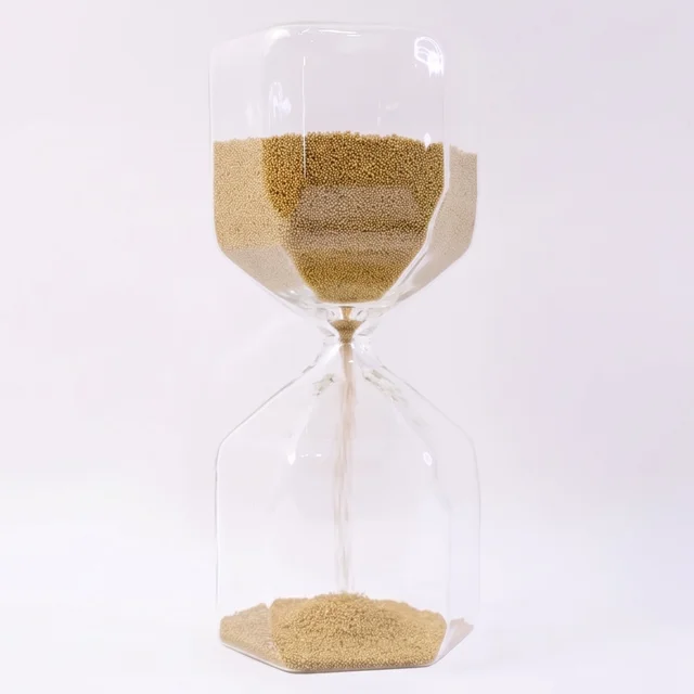 4-Minute Sand Timer Hourglass – Elegant Glass for Desk Decor