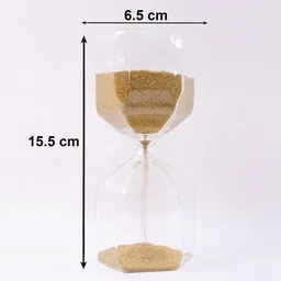 4-Minute Sand Timer Hourglass – Elegant Glass for Desk Decor