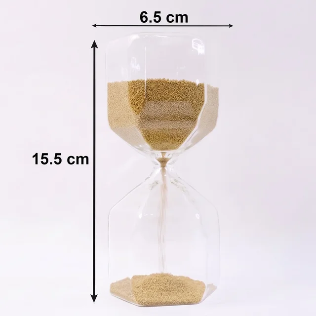 4-Minute Sand Timer Hourglass – Elegant Glass for Desk Decor