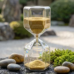 4-Minute Sand Timer Hourglass – Elegant Glass for Desk Decor