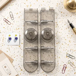 6 Hook Foldable Wall Rack with Suction Cup Mount for Bathroom Kitchen (1 Pc)