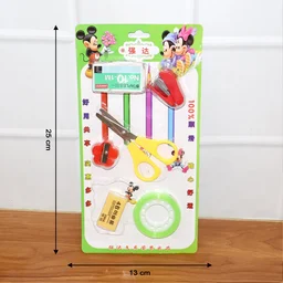 6 in 1 Mini Stationery Kit – Compact Essential Student Set