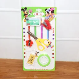 6 in 1 Mini Stationery Kit – Compact Essential Student Set