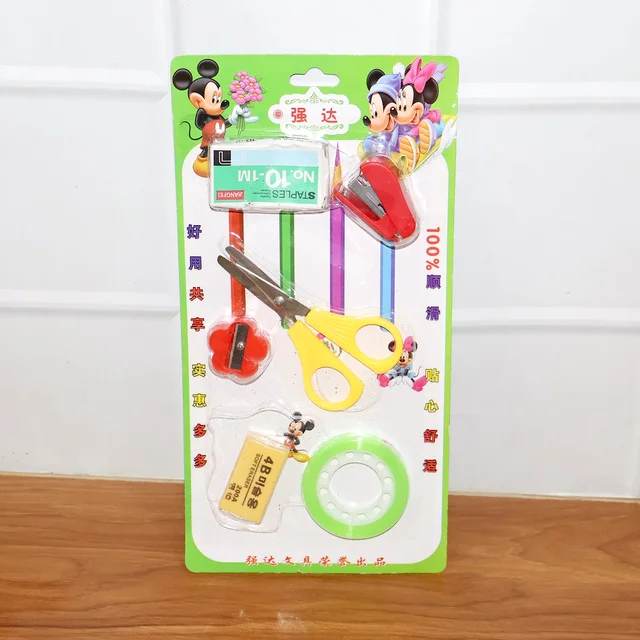 6 in 1 Mini Stationery Kit – Compact Essential Student Set